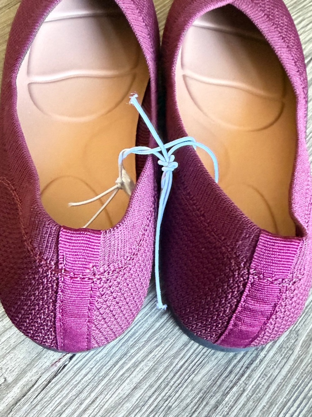 A New Day Claire Women's Knit Washable Ballet Flats Burgundy Size 7.5 NWT - Picture 4 of 7
